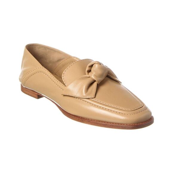 Alexandre Birman Soft Maxi Clarita Leather Loafer Brown